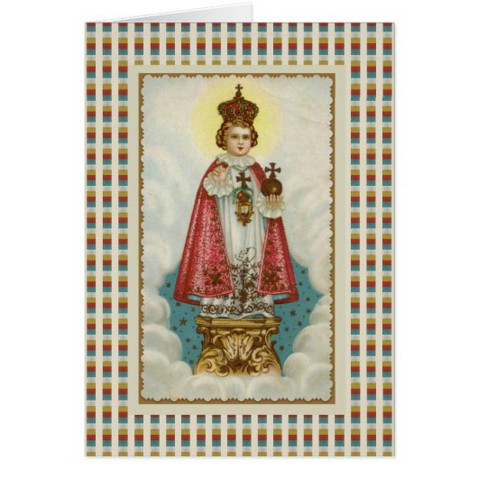 Infant Jesus of Prague Religious Card (Front)