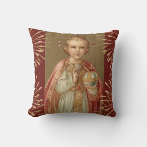 Infant Jesus of Prague Throw Pillow