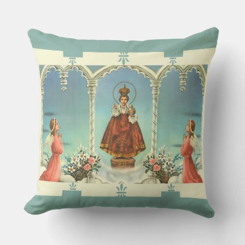 Infant Jesus of Prague wangels Throw Pillow