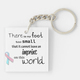 Infant loss awareness double sided keychain