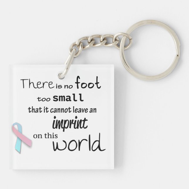 Infant loss awareness double sided keychain (Back)