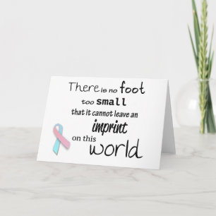 Infant loss awareness greeting card