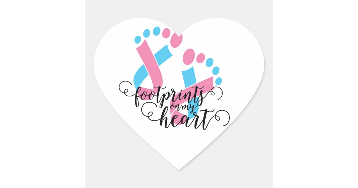 infant loss awareness heart sticker | Zazzle
