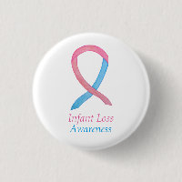 Infant Loss Awareness Ribbon Custom Art Pins