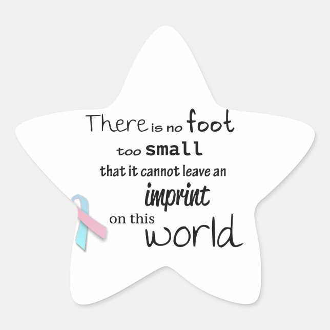Infant loss awareness stickers (Front)