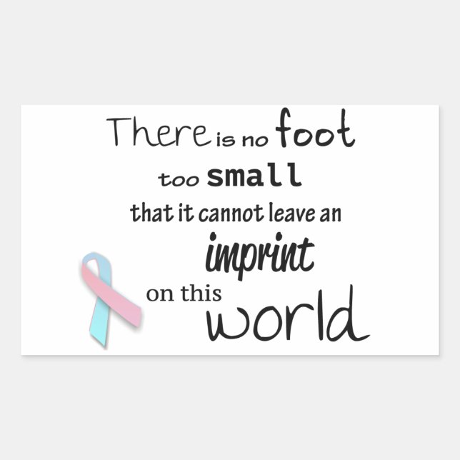 Infant loss awareness stickers (Front)