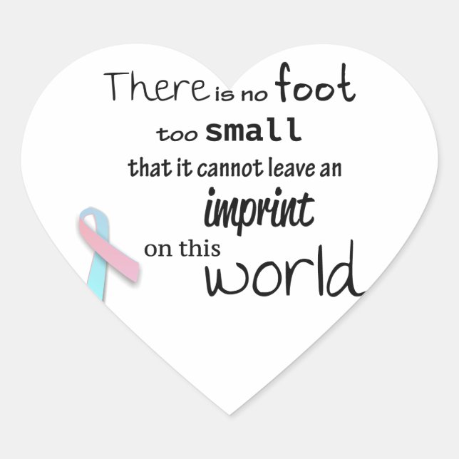 Infant loss awareness stickers (Front)