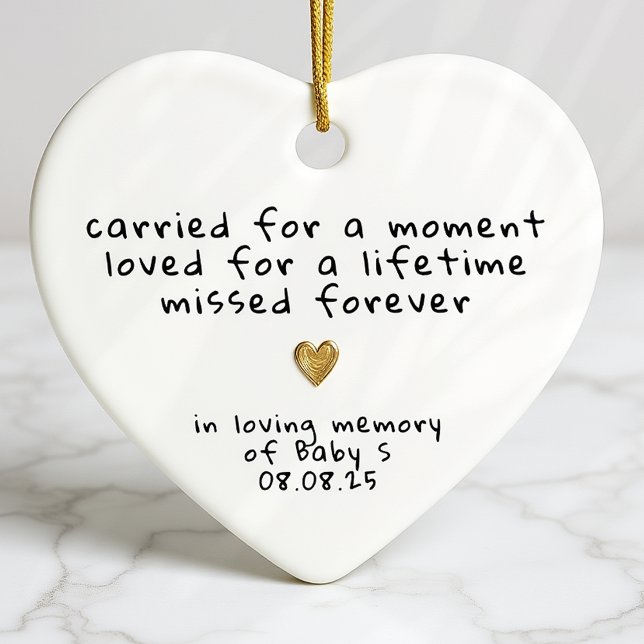 Infant Loss Miscarriage Sympathy Memorial Ceramic Ornament (Creator Uploaded)