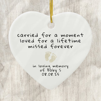 Infant Loss Miscarriage Sympathy Memorial Ceramic Ornament