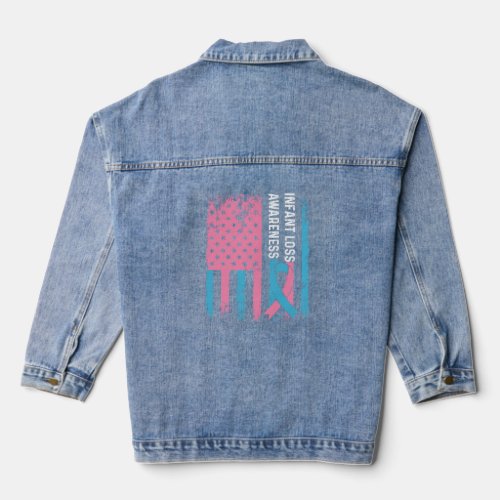 Infant Loss Pregnancy Baby Miscarriage  2  Denim Jacket