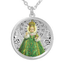 Infant of Prague Catholic Necklace