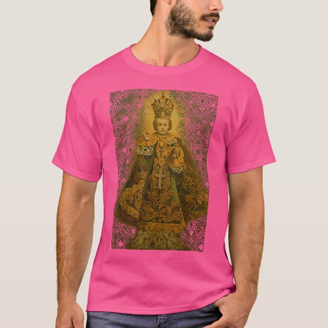 Infant Of Prague Child Jesus T-Shirt (Front)