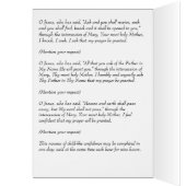 Infant of Prague Novena Greeting Card (Inside (Left))
