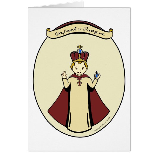Infant of Prague Novena Greeting Card (Front)