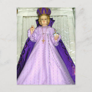 Infant of Prague Statue Postcard
