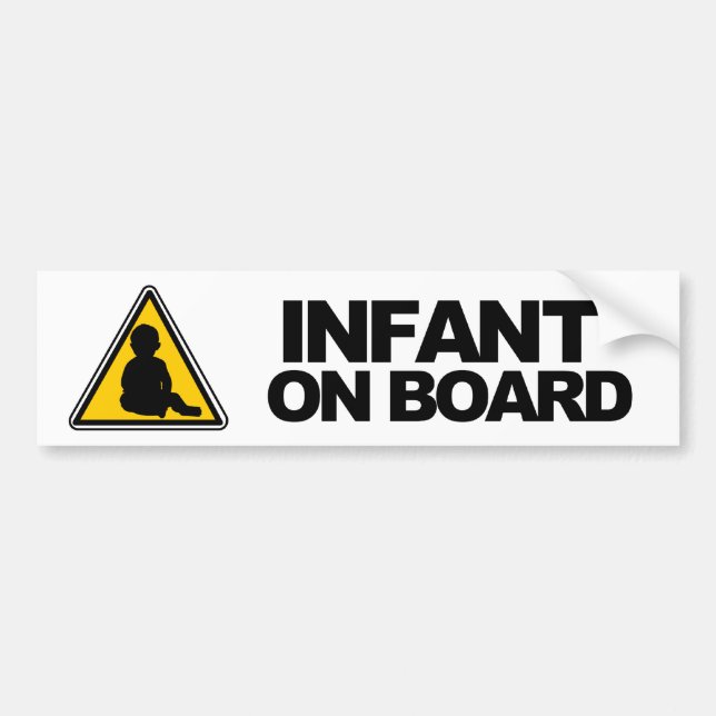 Infant on Board Bumper Sticker (Front)