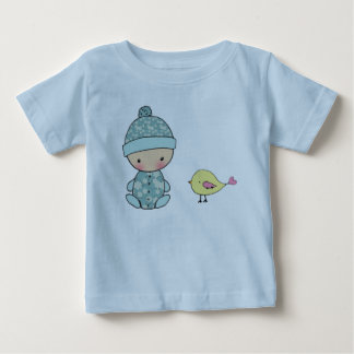 Infant Onsie Creeper with Baby and Yellow Bird