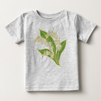 Infant Organic Creeper: Lily of the Valley Baby T-Shirt