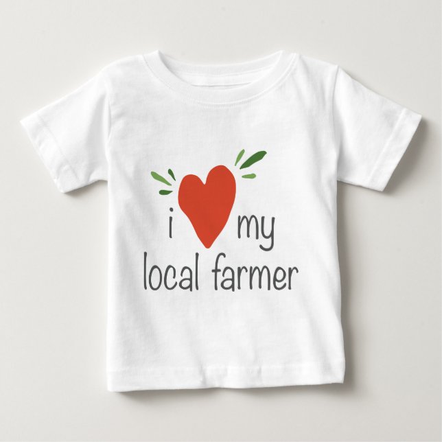 Infant Organic (grey text) Baby T-Shirt (Front)
