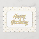 Infant Pastel Mickey Mouse Icon and Star Pattern Postcard