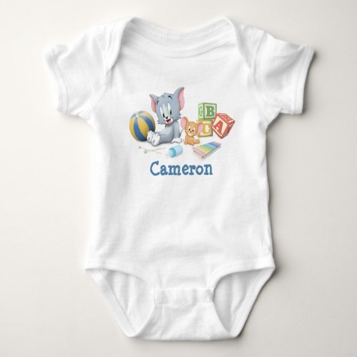 Infant Tom and Jerry Playing With Toys Baby Bodysuit