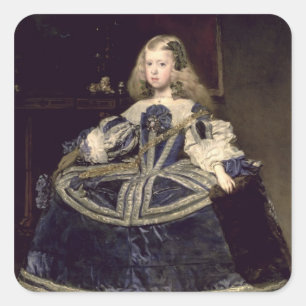 Infanta Margarita in Blue, 1659 Square Sticker