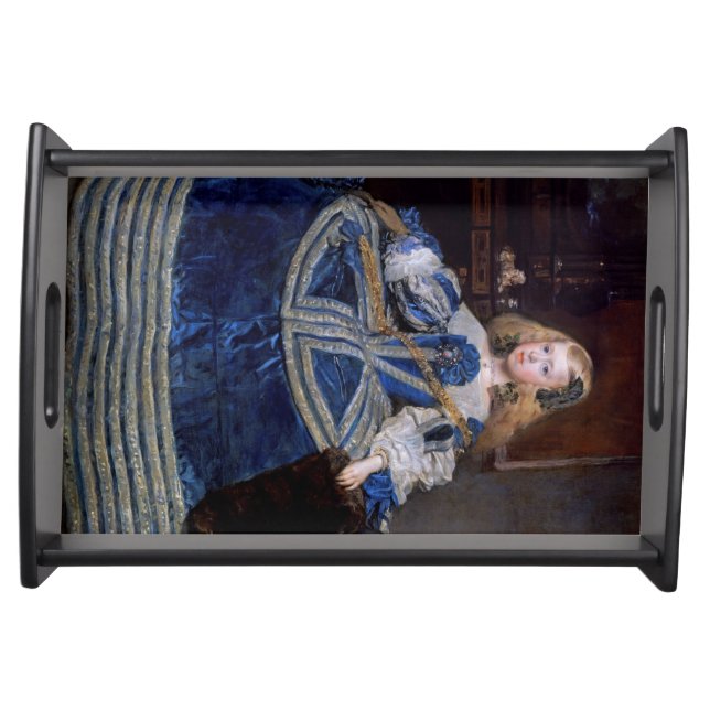 Infanta Margarita Teresa Blue Dress, Velazquez Serving Tray (Front)
