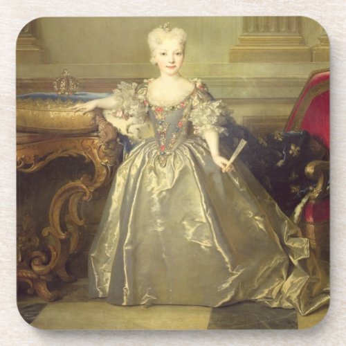 Infanta Maria Ana Victoria de Borbn 1724 oil on Coaster