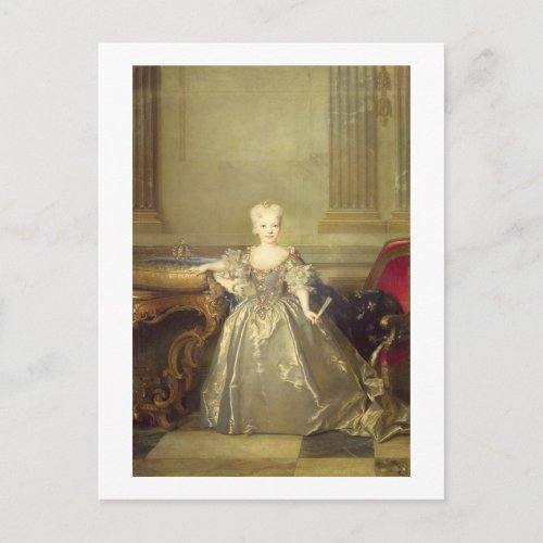 Infanta Maria Ana Victoria de Borbn 1724 oil on Postcard