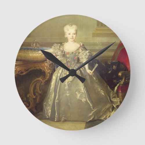 Infanta Maria Ana Victoria de Borbn 1724 oil on Round Clock