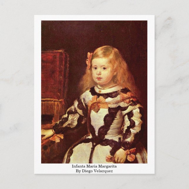 Infanta Maria Margarita By Diego Velazquez Postcard (Front)