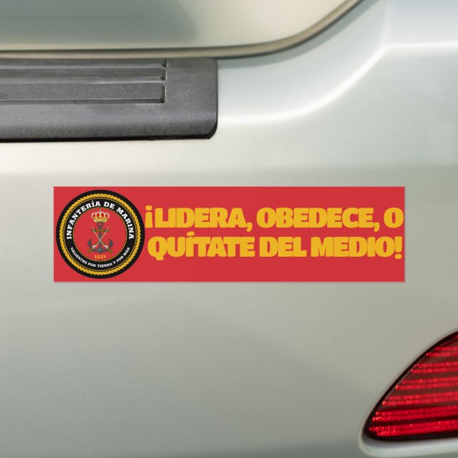 INFANTERIA DE MARINA Bumper Sticker (On Car)