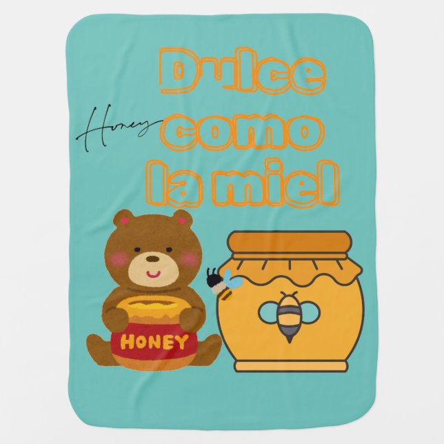 Infantil Bear Manta Baby Blanket (Front)