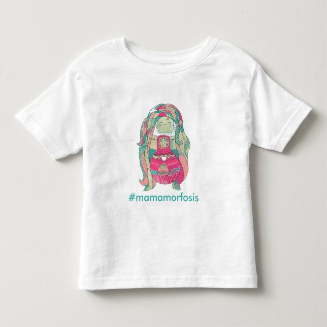Infantile t-shirt “#Mamamorfosis” Personalizable (Front)