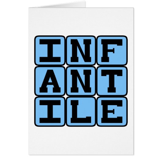 Infantile, Very Young Cards (Front)