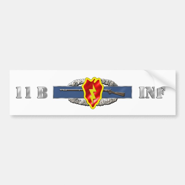 INFANTRY 11B 25TH ID BUMPER STICKERS