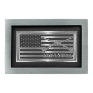 Infantry 11B Belt Buckle