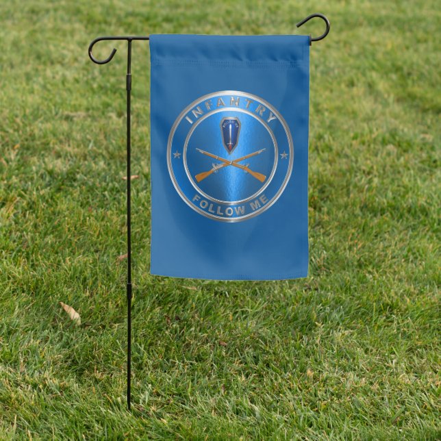 Infantry Army Veteran  Garden Flag (In SItu)