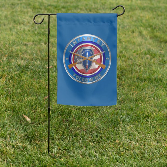 Infantry Army Veteran  Garden Flag (In SItu)