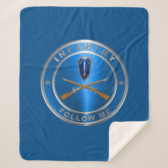 Infantry Branch   Sherpa Blanket (Front)