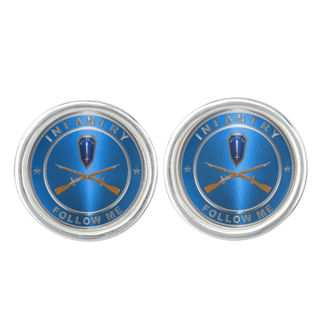 Infantry  cufflinks (Front)