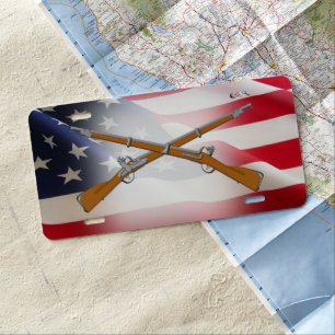 Infantry license plate