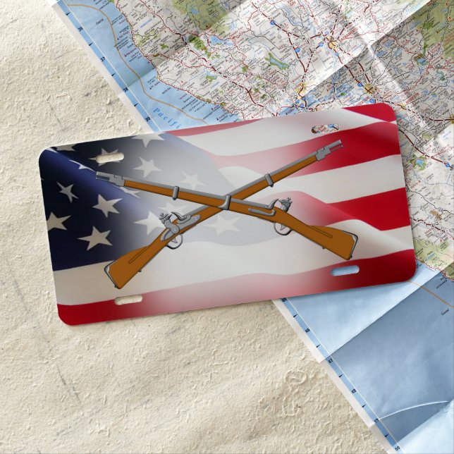 Infantry  license plate (In Situ)