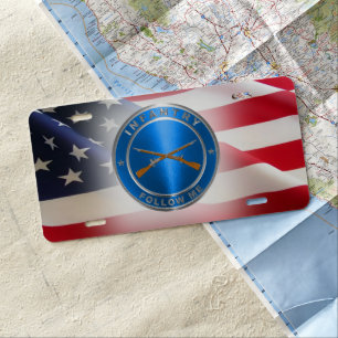 Infantry  license plate