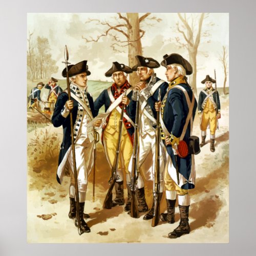 Infantry Of The Revolutionary War Poster