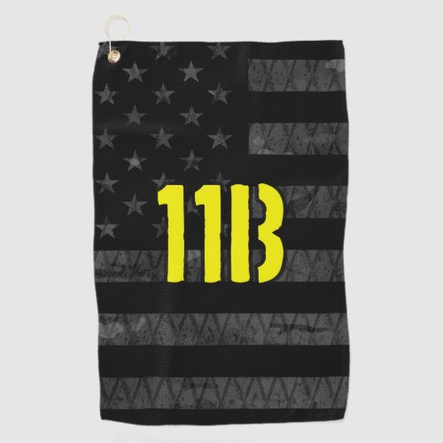 Infantry Subdued American Flag Golf Towel