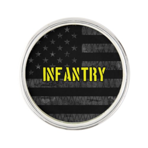 Infantry Subdued American Flag Lapel Pin