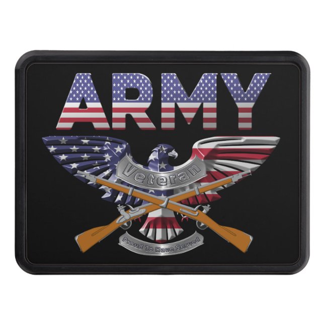 INFANTRY Veteran  Hitch Cover (Front)