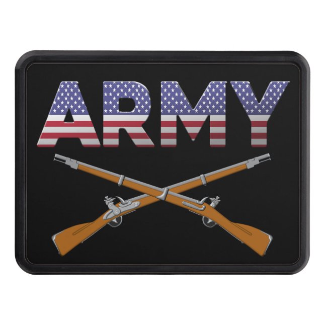 INFANTRY Veteran  Hitch Cover (Front)