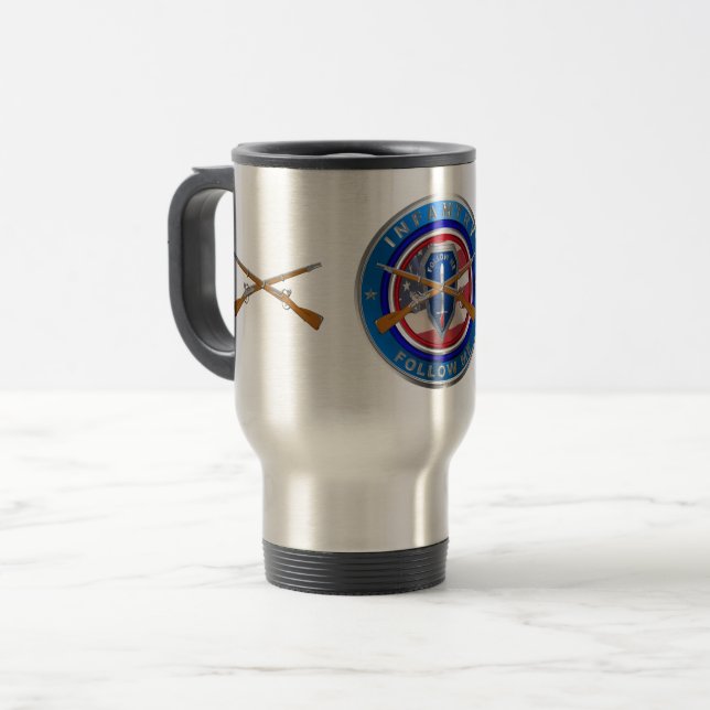 Infantry Veteran Travel Mug (Front Left)